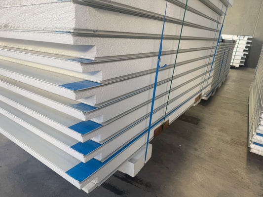 EPS sandwich panels tied together