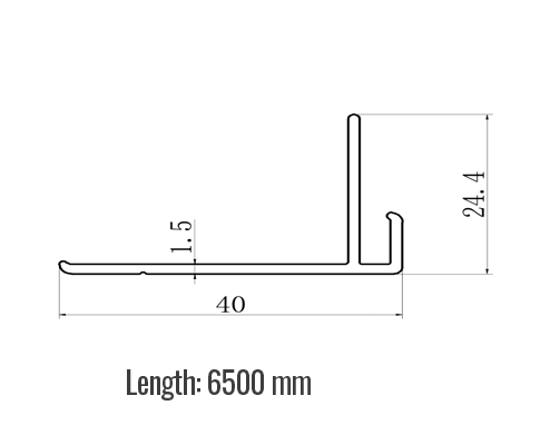 Coolroom Door Frame 24x40x1.5