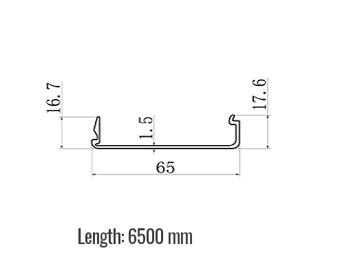 Coolroom Door Frame Cover/Cap 16x65