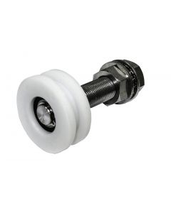 Square Profile Wheel (55mm Dia) & Axle Assembly