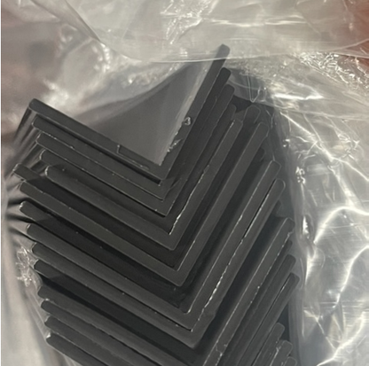 Bulk of Black Aluminium Angle for architectural and structural applications