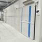 Industrial cold room with sliding door and EPS sandwich panels for insulation and durability