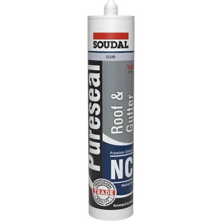 Soudal Pureseal R&G Silicone Clear- 300ml Tube