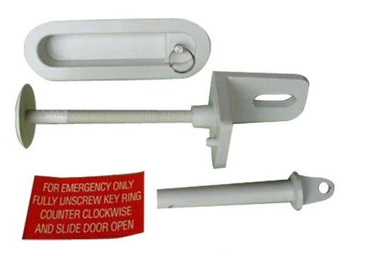 Sliding Door Locking Assembly - Surfmist