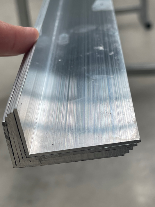 Aluminium Angle 50 x 25 x 1.5mm (6.5m long)